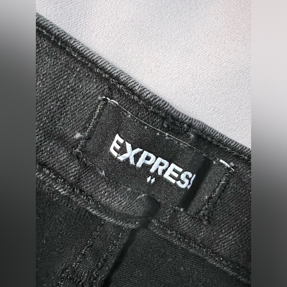 Express Women’s Mid Rise Skinny Stretch Black Jeans‎ Size 8R - Picture 7 of 12